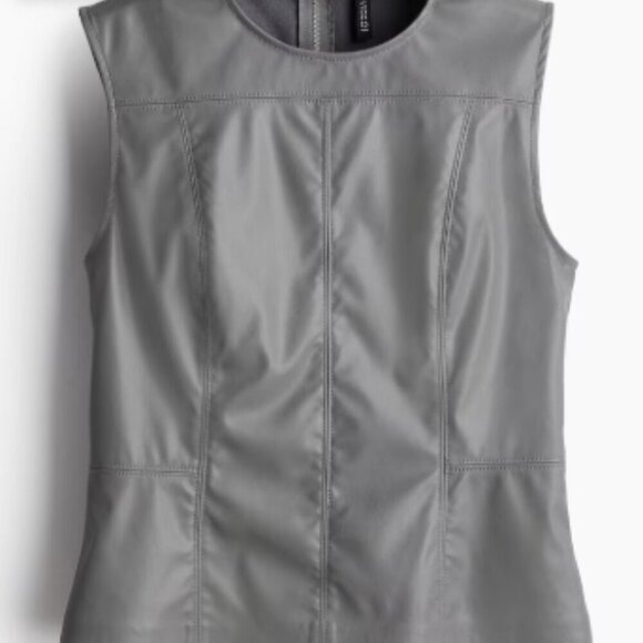 H&M 'Divided' Faux Leather Tank - Size XL - Picture 7 of 8